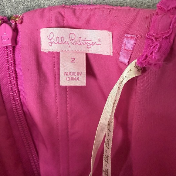 Lilly Pulitzer Floral Lace Berry Sangri Demi Convertible Dress 2 - Picture 3 of 9